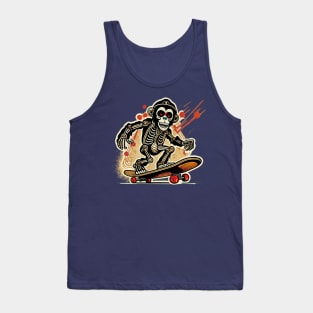 Monkey Skateboarder Tank Top